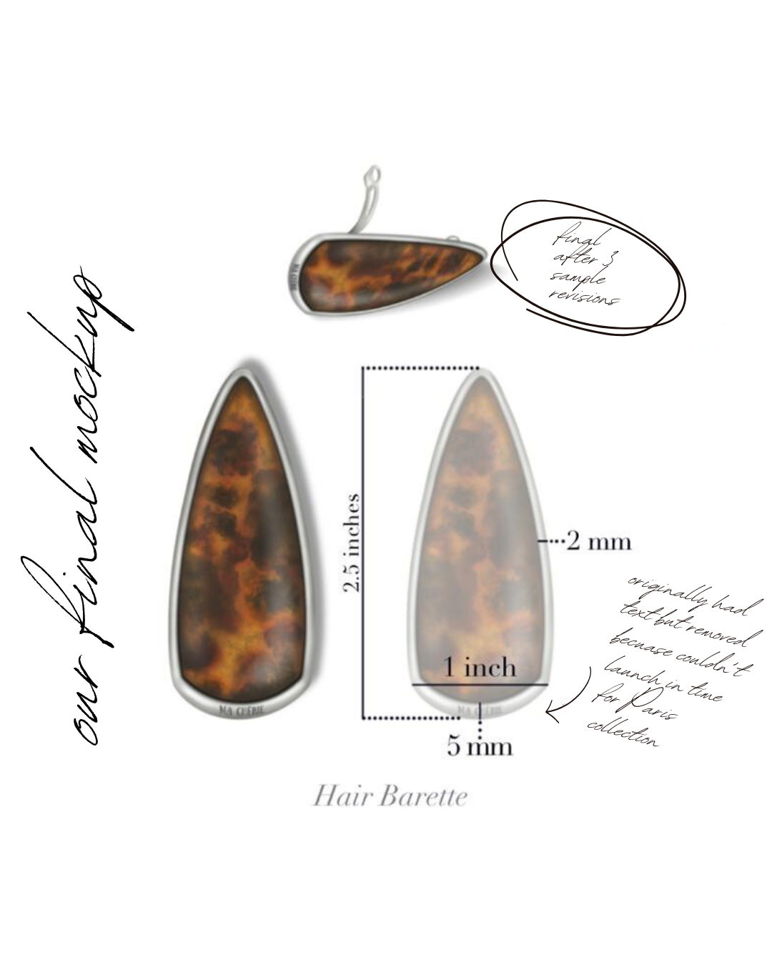 Cherie Tortoise Hair Clip