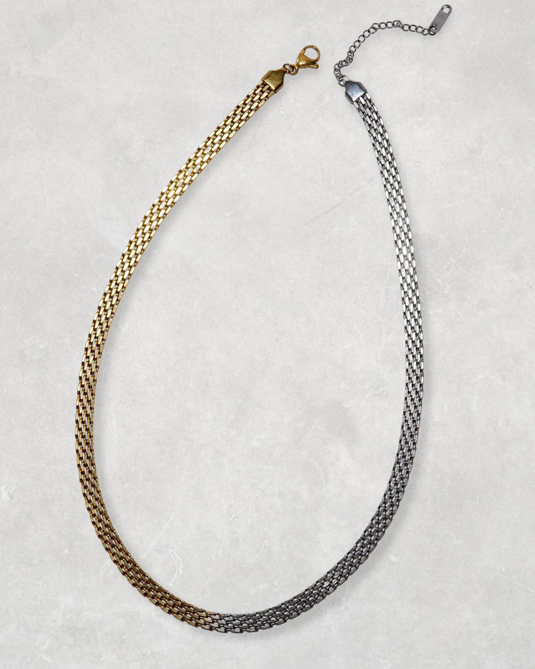 Dusk to Dawn Mixed Metal Necklace