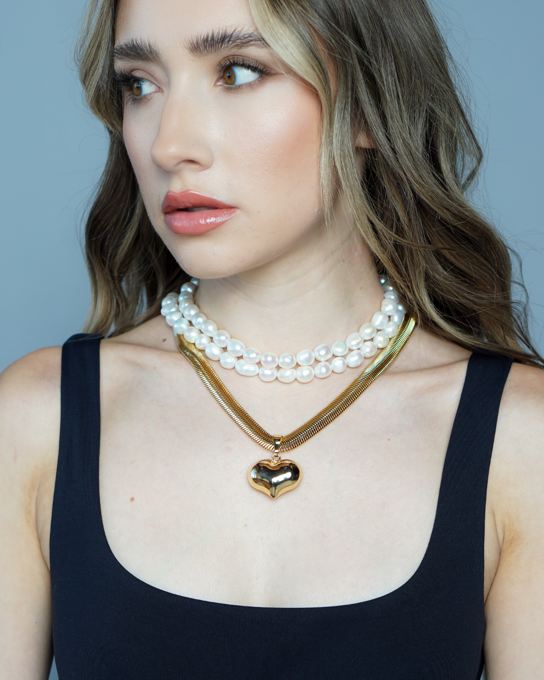 Heart of Berlin Snake Chain Necklace