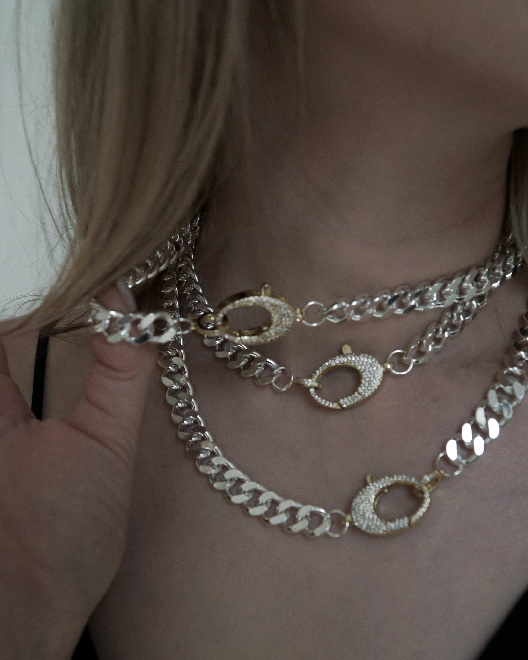 Mixed Metal Chain Necklace