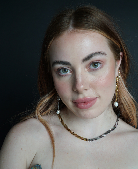 Mixed Match Unity Chain Earrings + Dusk to Dawn Mixed Metal Necklace Set