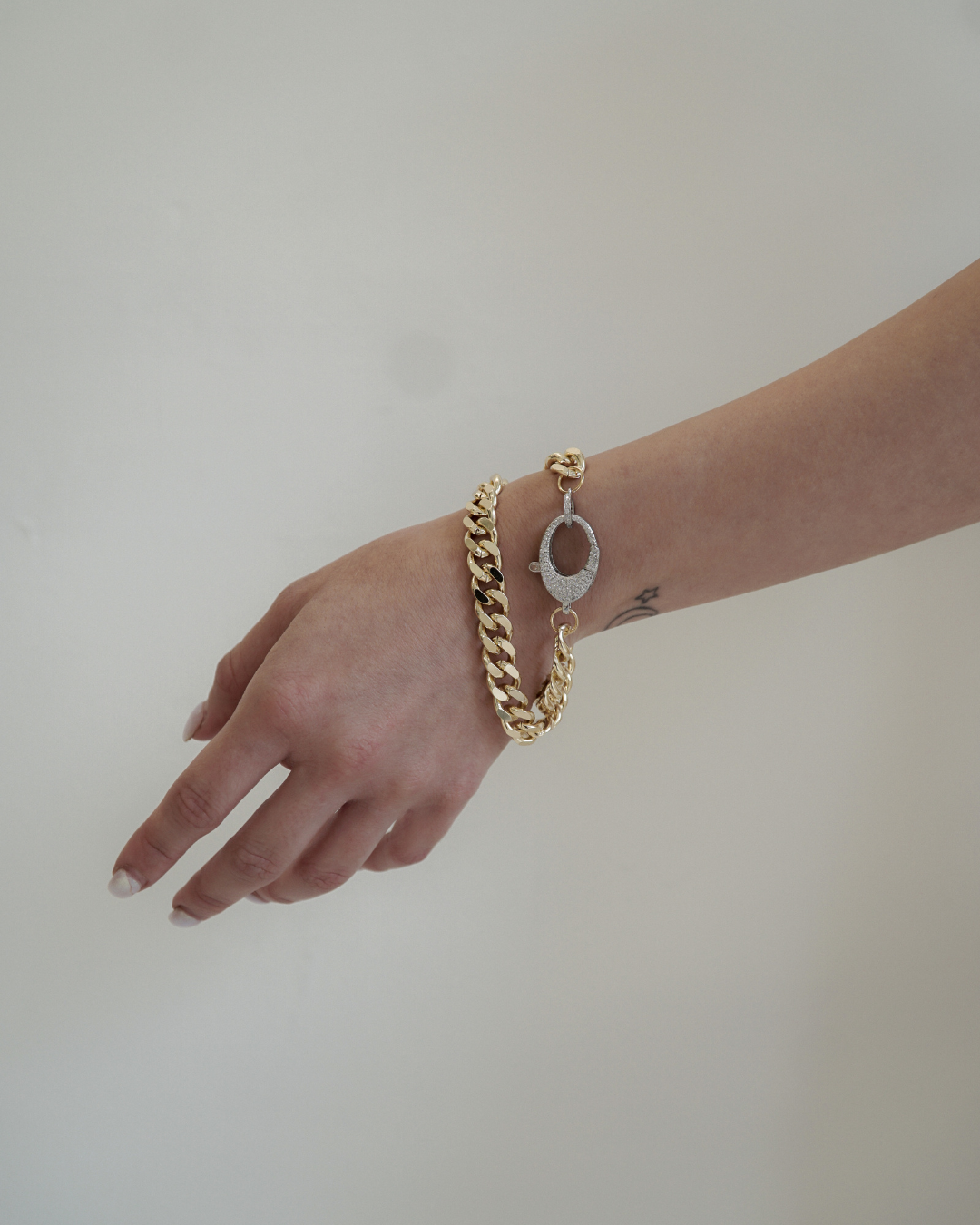Mixed Metal Chain Necklace