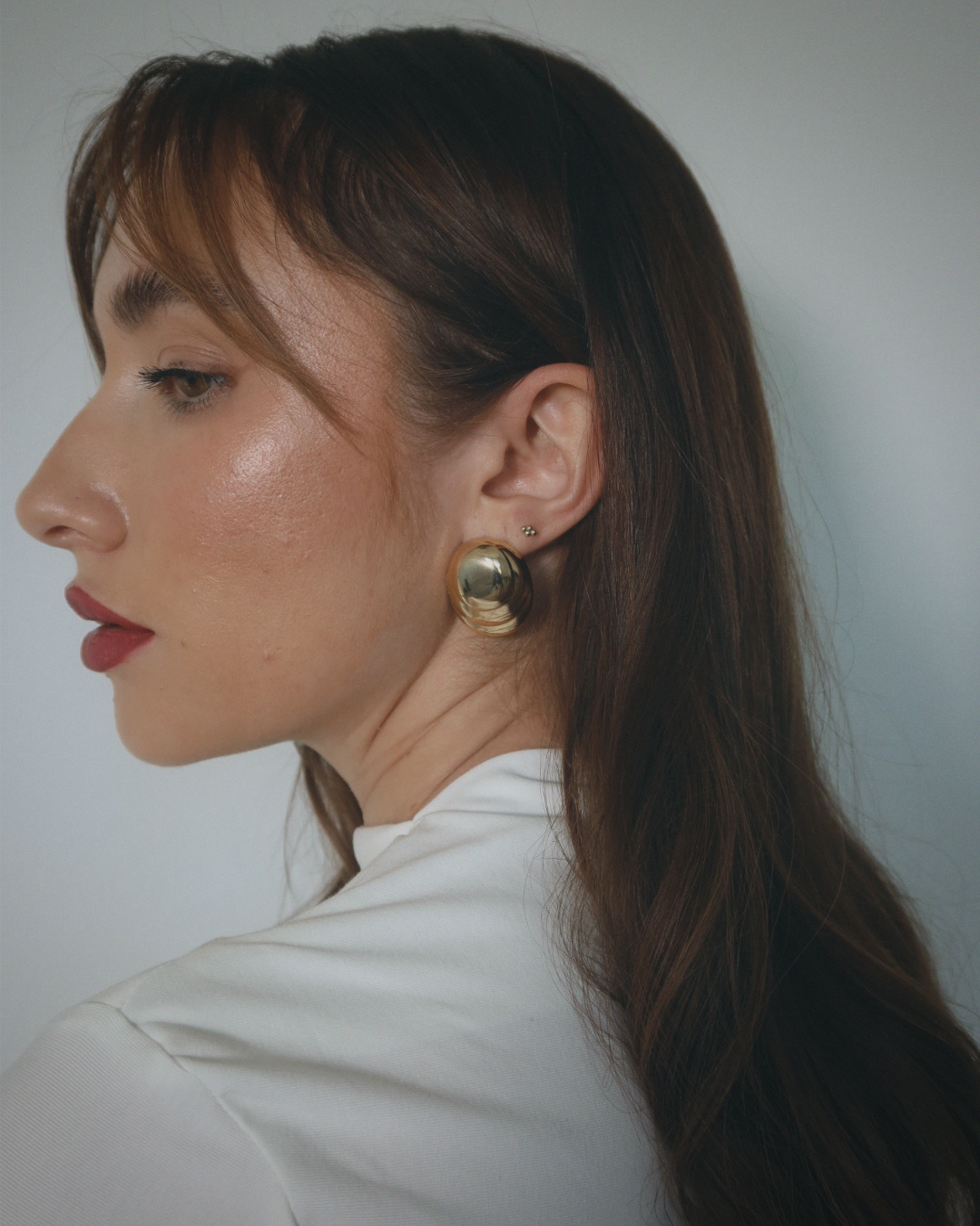 BIS HALLMARKED 18k Gold Cubic Zirconia Stone Screw Back Side Earring  9mmlength Internally Threaded Piercing Jewellery Side Earring - Etsy