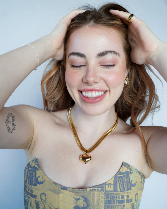 Heart of Berlin Snake Chain Necklace