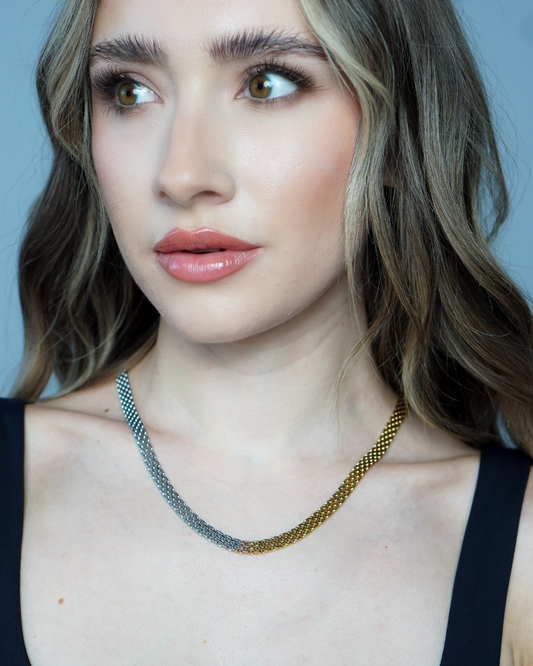 Dusk to Dawn Mixed Metal Necklace